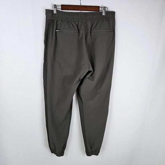 Athleta Textured Brooklyn Jogger Pants Size 12 Gray Nylon/Spandex - Picture 3 of 12